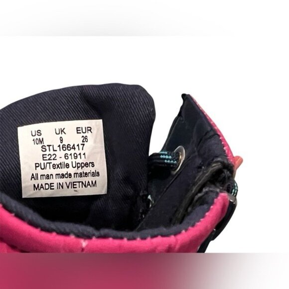 Sperry Girls Saltwater Jr Waterproof Boots Navy/Multicolor Size 10M New In Box - Picture 4 of 11